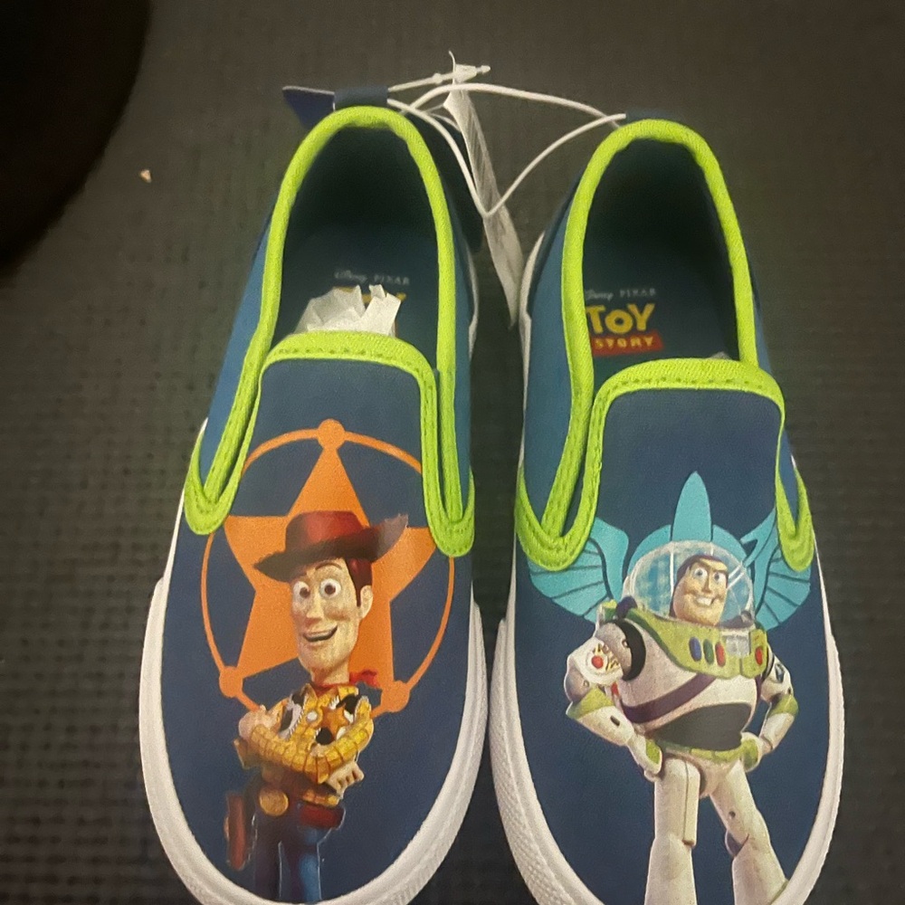 Disney Blue and Green Toy Story Kids Sneakers